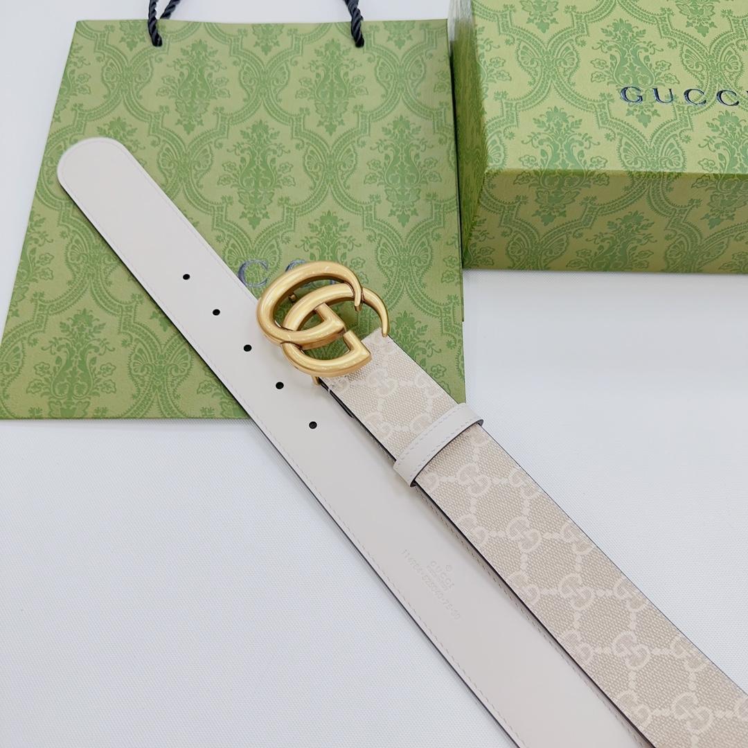 Gucci GG Marmont Reversible Wide Belt - DopestKickz