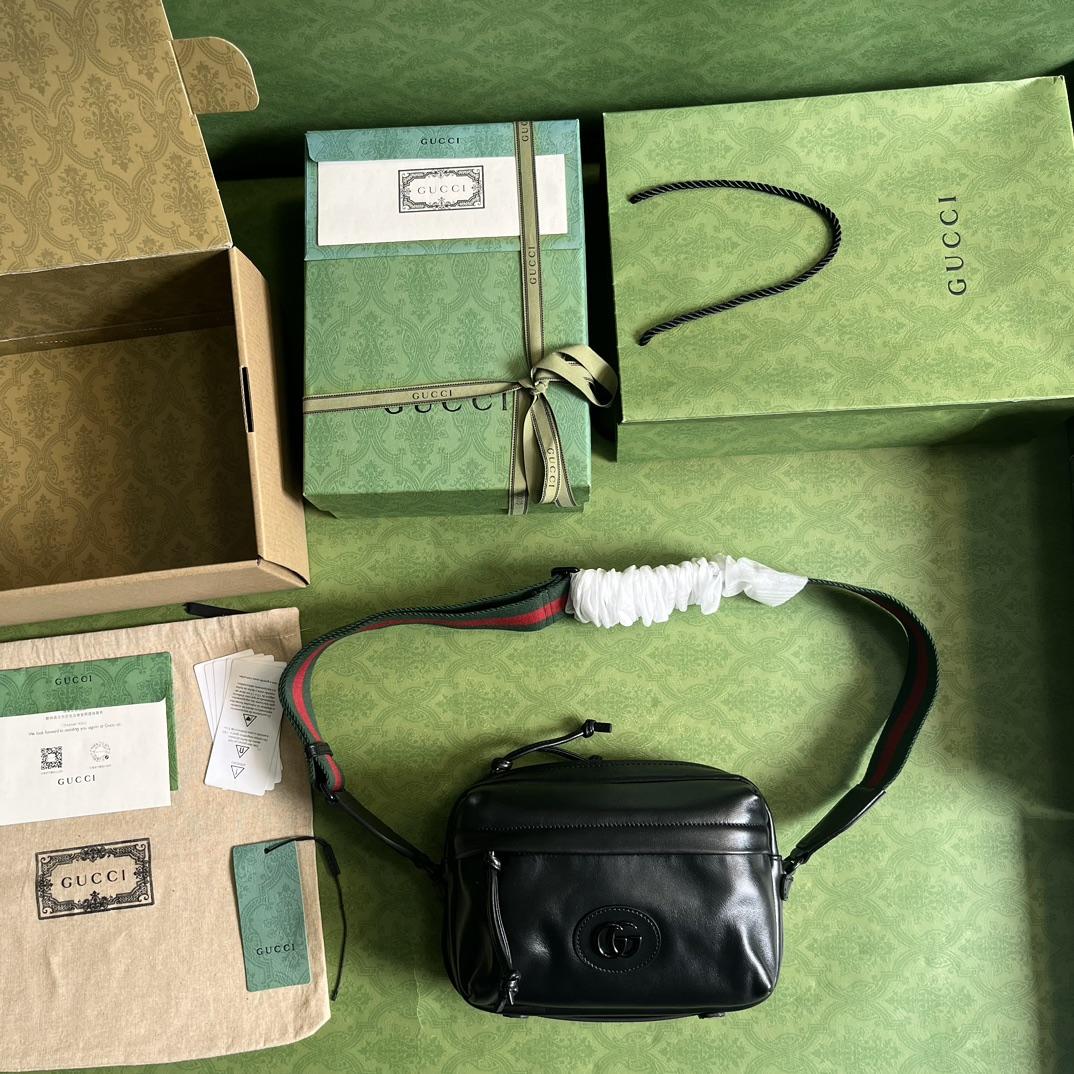 Gucci Shoulder Bag With Tonal Double G(23.5-15.5-8cm) - DopestKickz