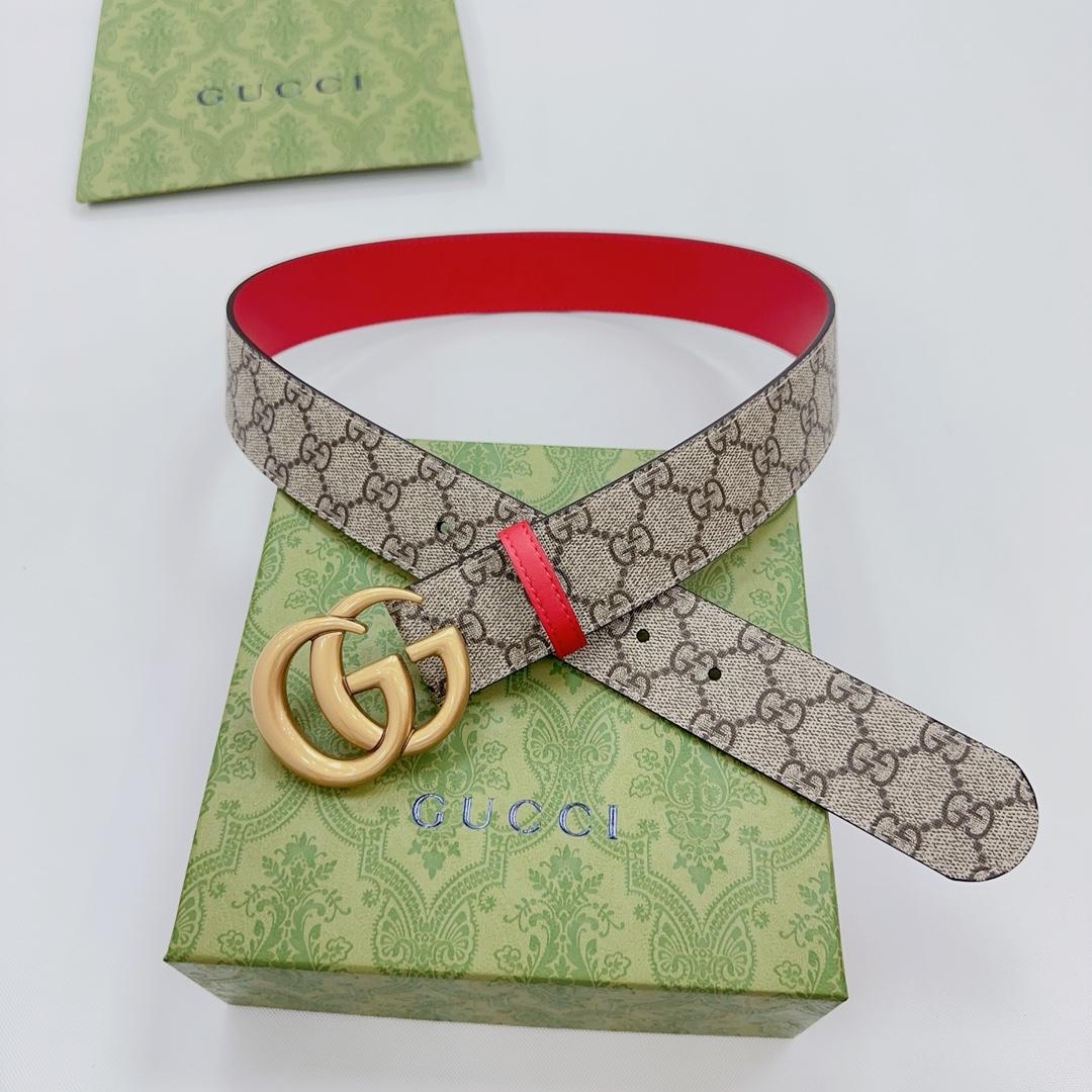 Gucci GG Marmont Reversible Belt - DopestKickz