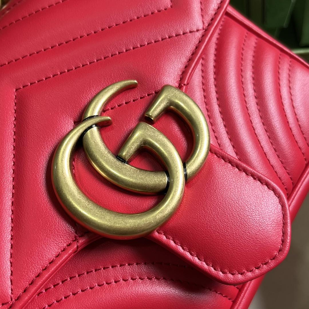 Gucci GG Marmont Mini Shoulder Bag(18-15-8cm) - DopestKickz