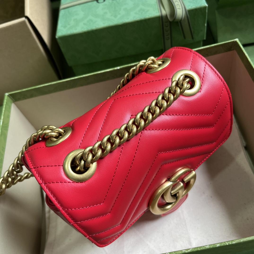 Gucci GG Marmont Mini Shoulder Bag(18-15-8cm) - DopestKickz