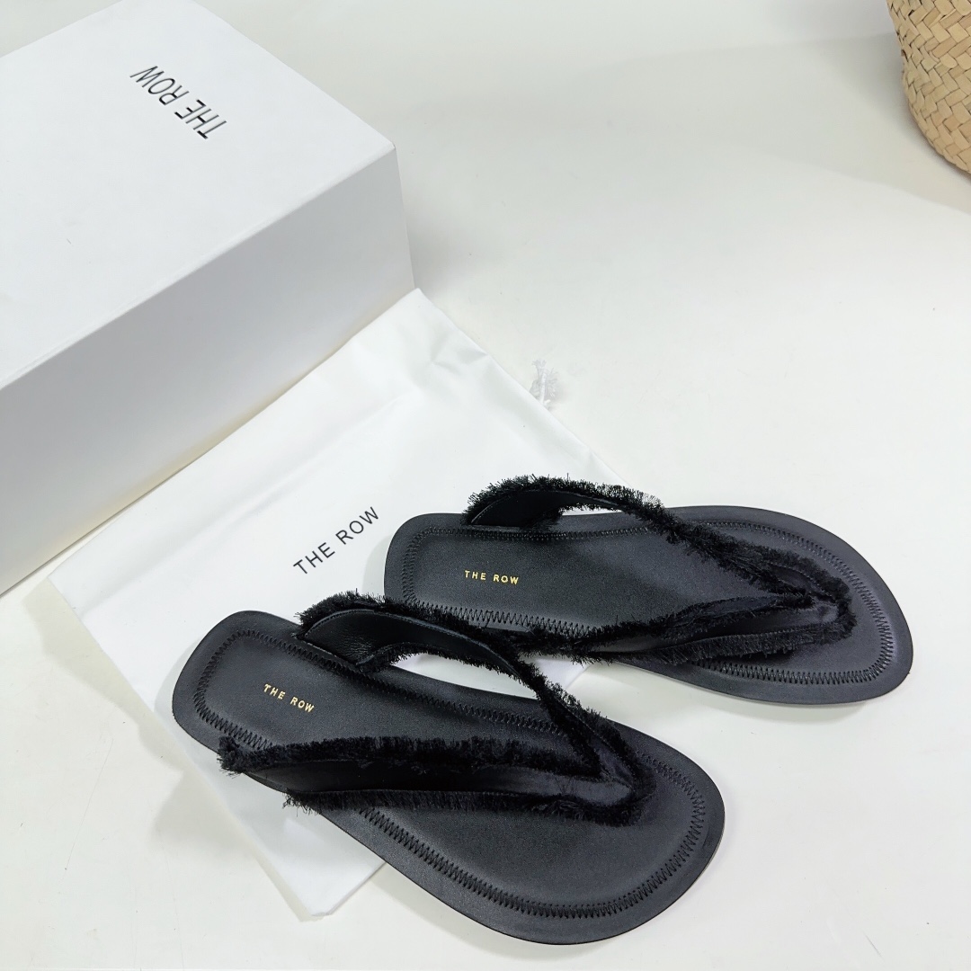 The Row Women's Fray Slingback Thong Sandals - DopestKickz