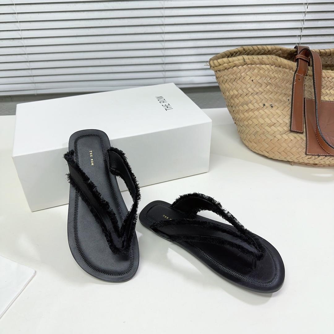 The Row Women's Fray Slingback Thong Sandals - DopestKickz