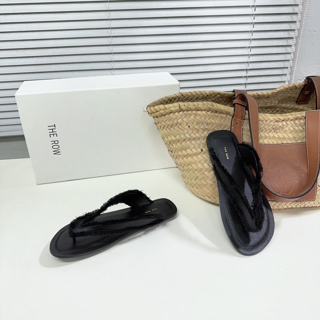 The Row Women's Fray Slingback Thong Sandals - DopestKickz