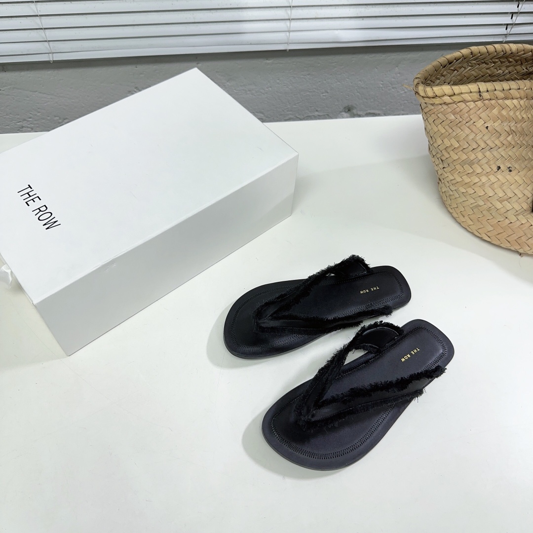 The Row Women's Fray Slingback Thong Sandals - DopestKickz
