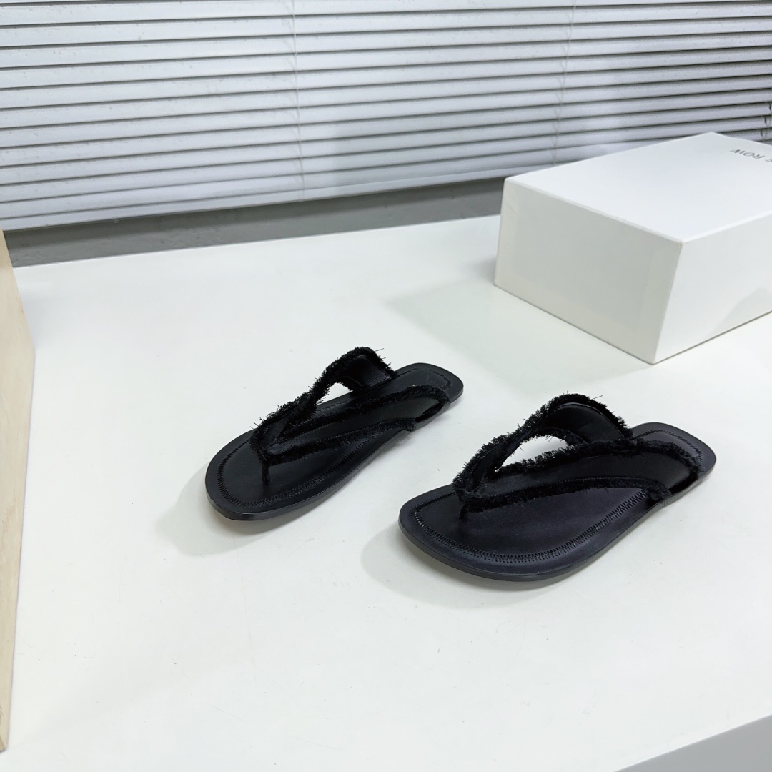 The Row Women's Fray Slingback Thong Sandals - DopestKickz