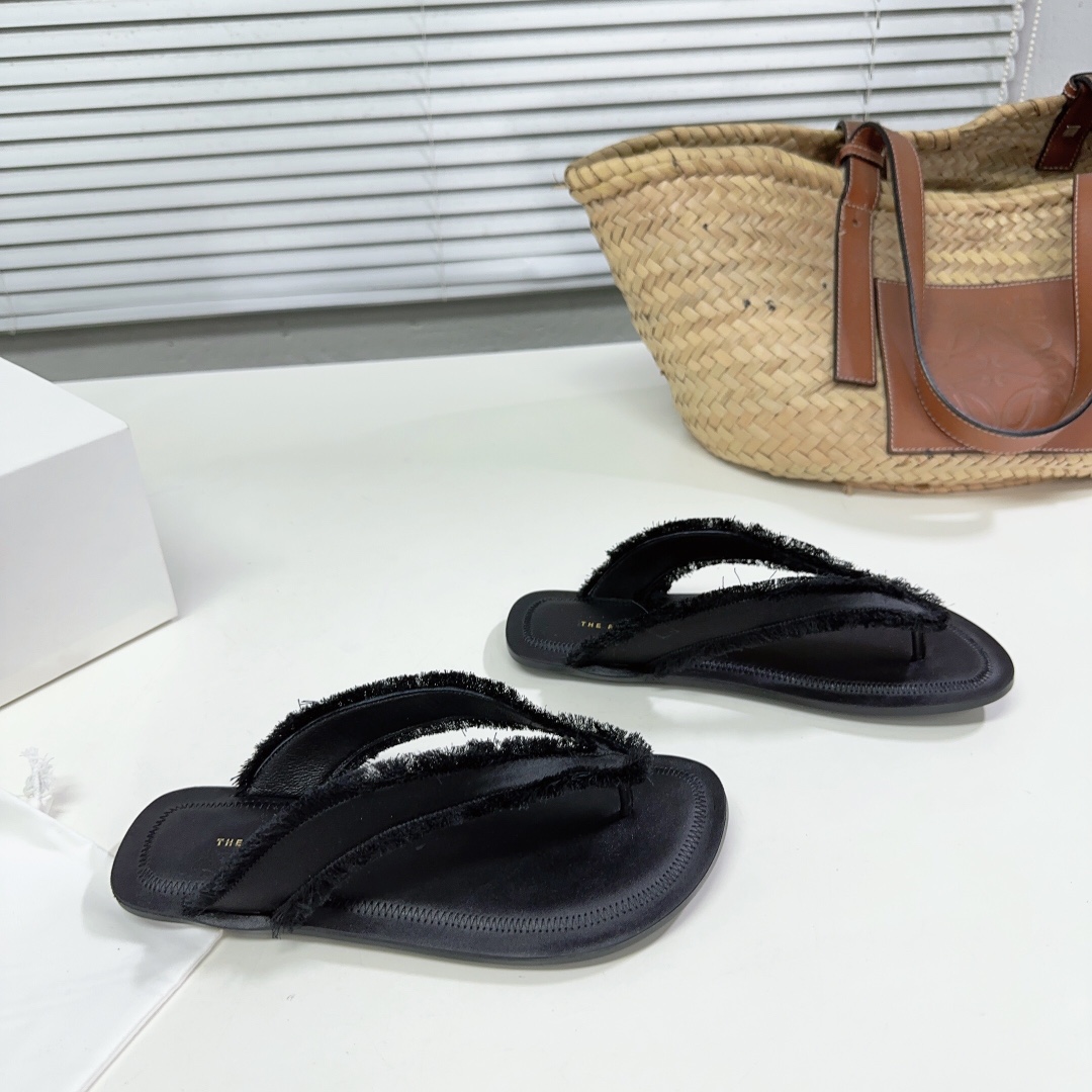 The Row Women's Fray Slingback Thong Sandals - DopestKickz