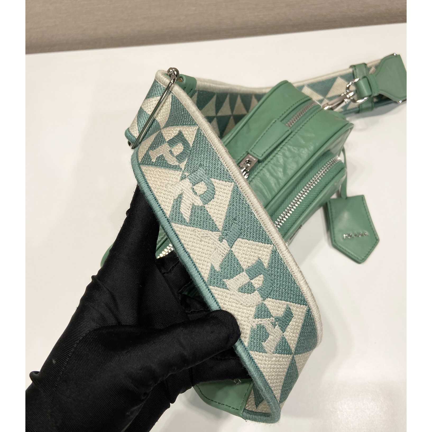 Prada Nappa Antique Leather Multi-pocket Shoulder Bag - DopestKickz