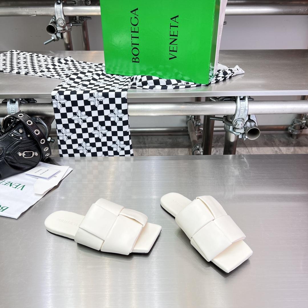 Bottega Veneta Patch Flat Mule - DopestKickz