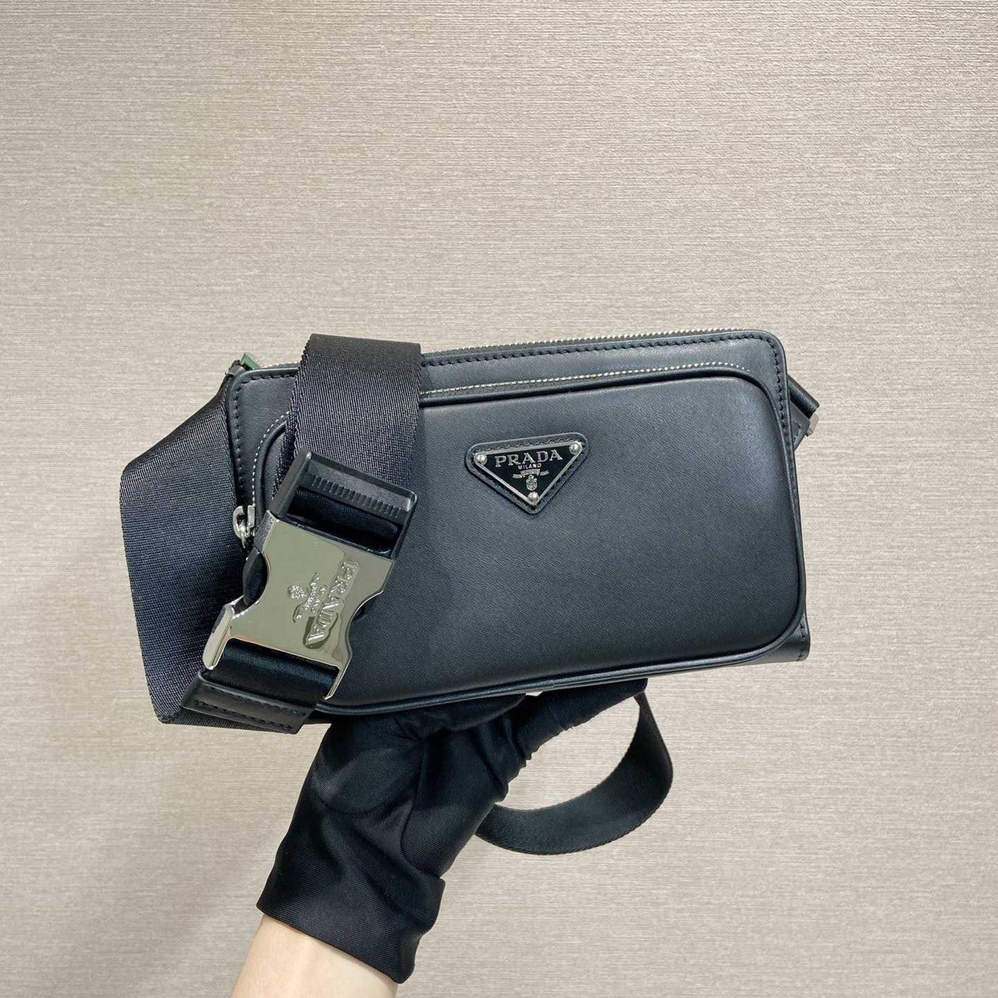 Prada Saffiano Leather Shoulder Bag - DopestKickz