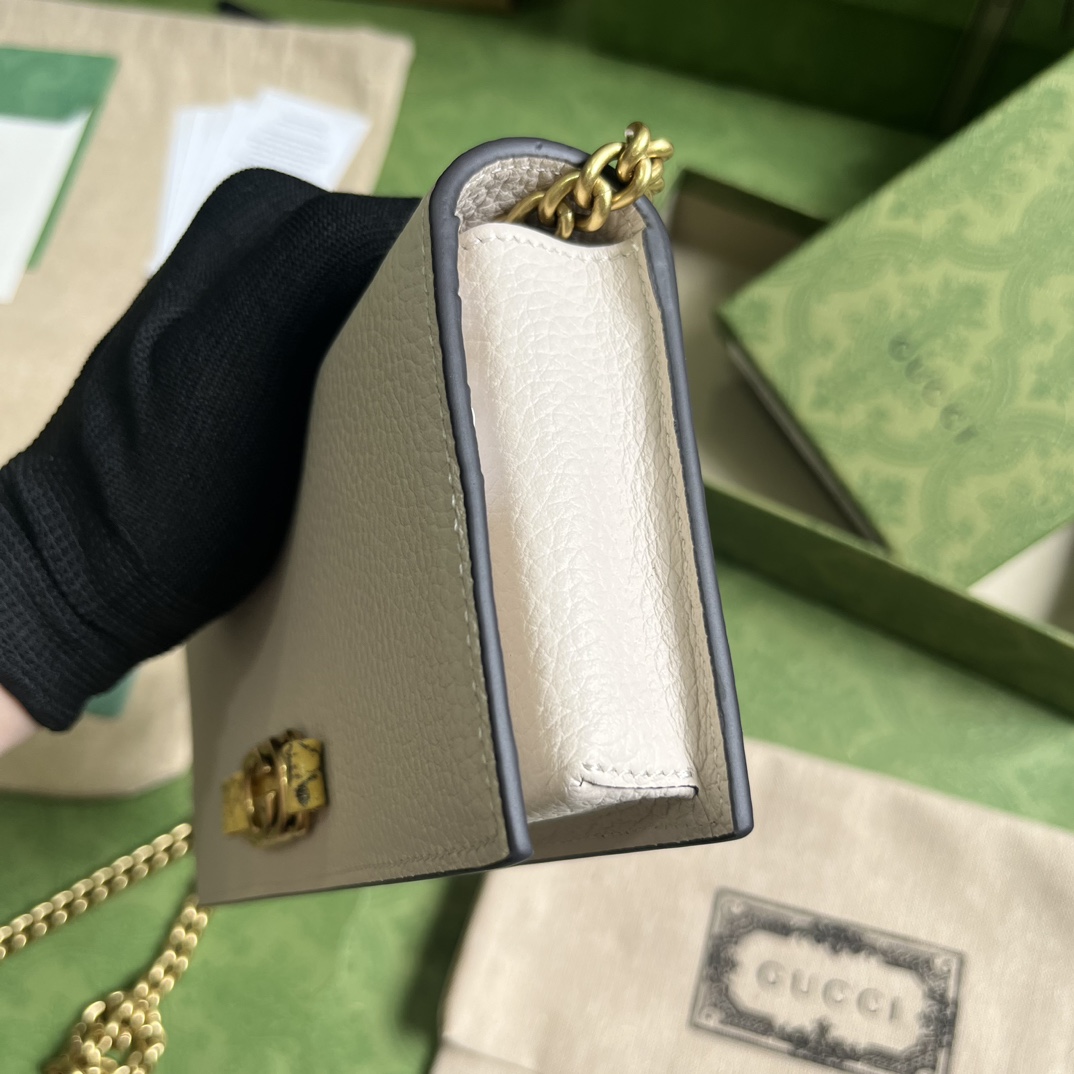 Gucci Chain Wallet With Interlocking G Python Bow(19-10-4cm) - DopestKickz