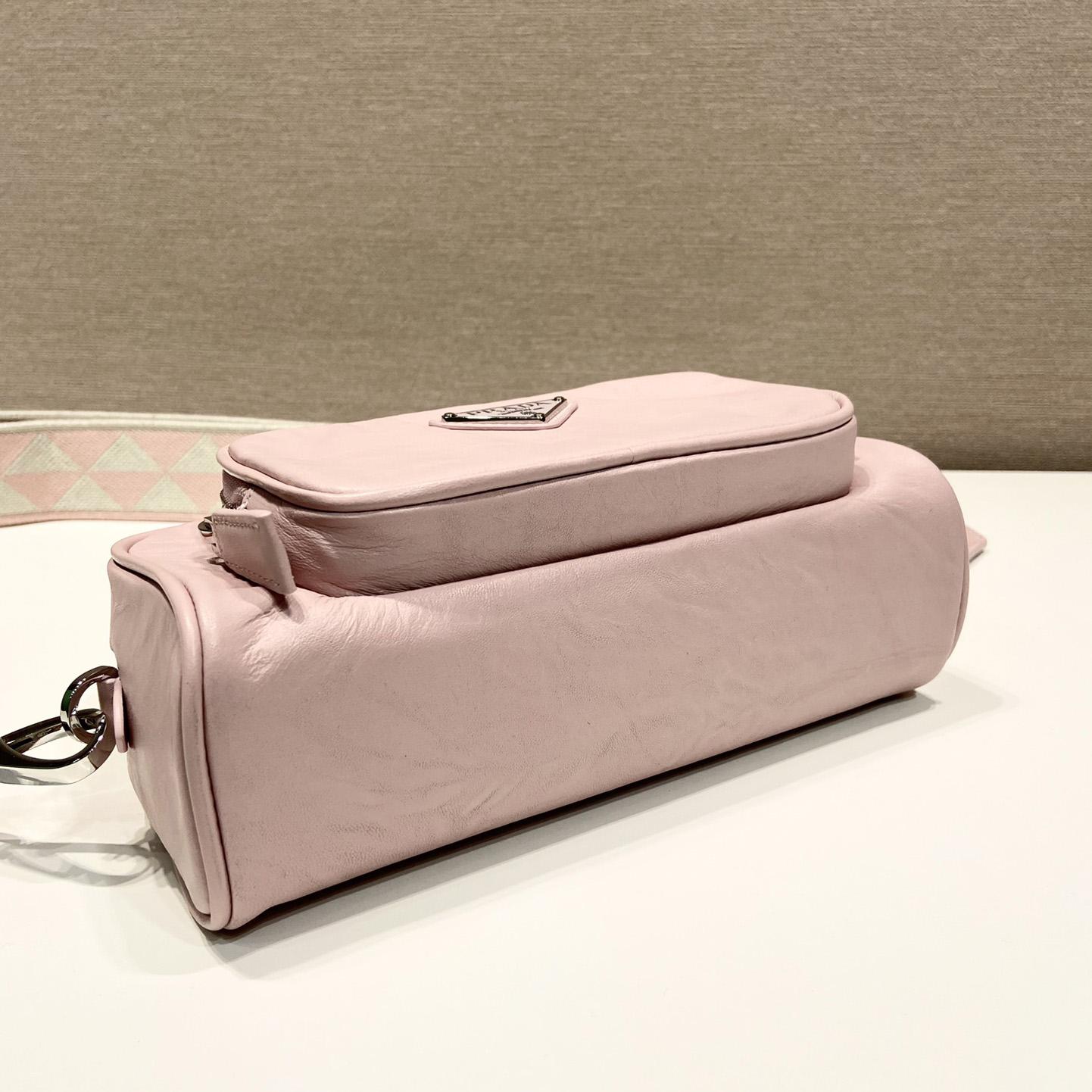 Prada Nappa Antique Leather Multi-pocket Shoulder Bag - DopestKickz