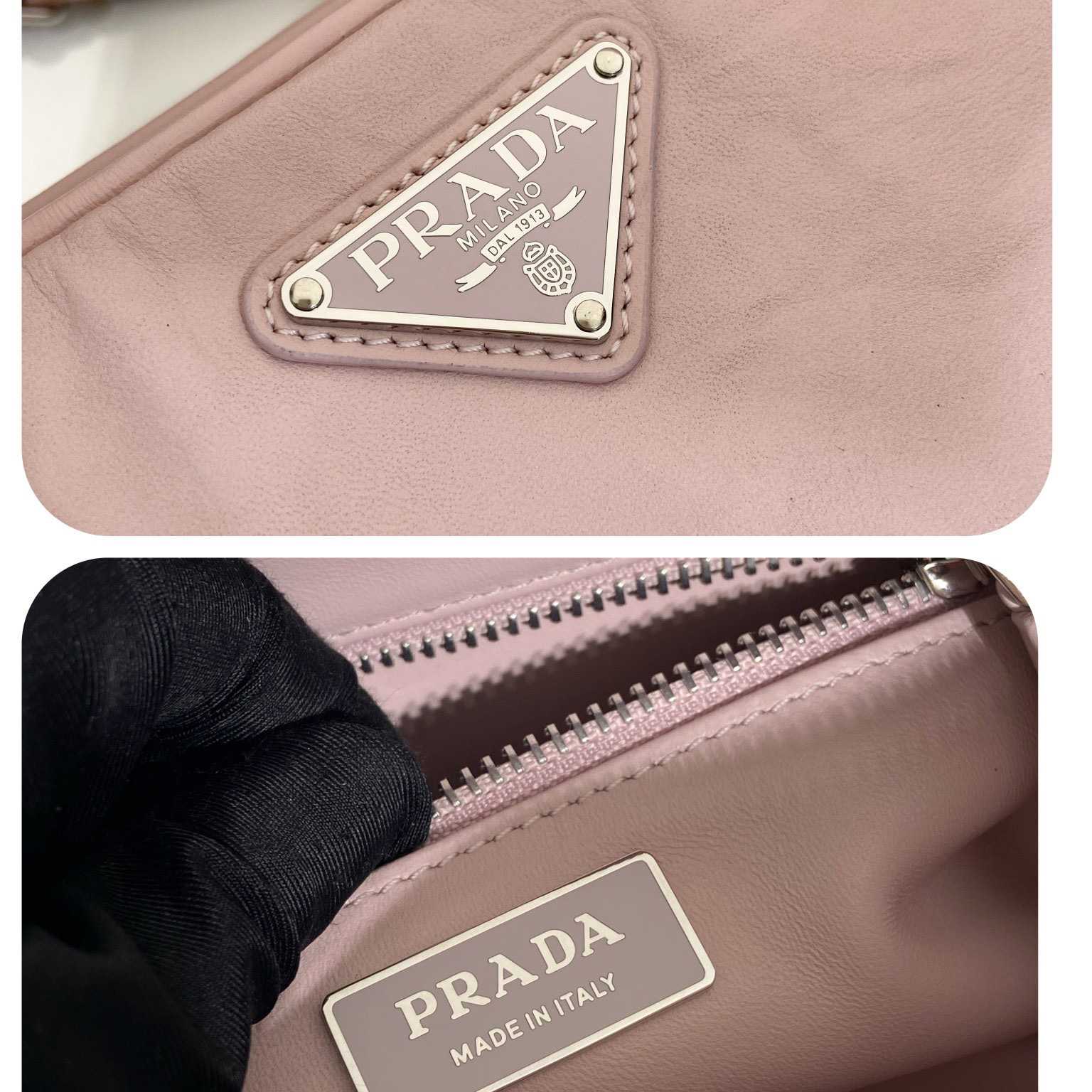 Prada Nappa Antique Leather Multi-pocket Shoulder Bag - DopestKickz