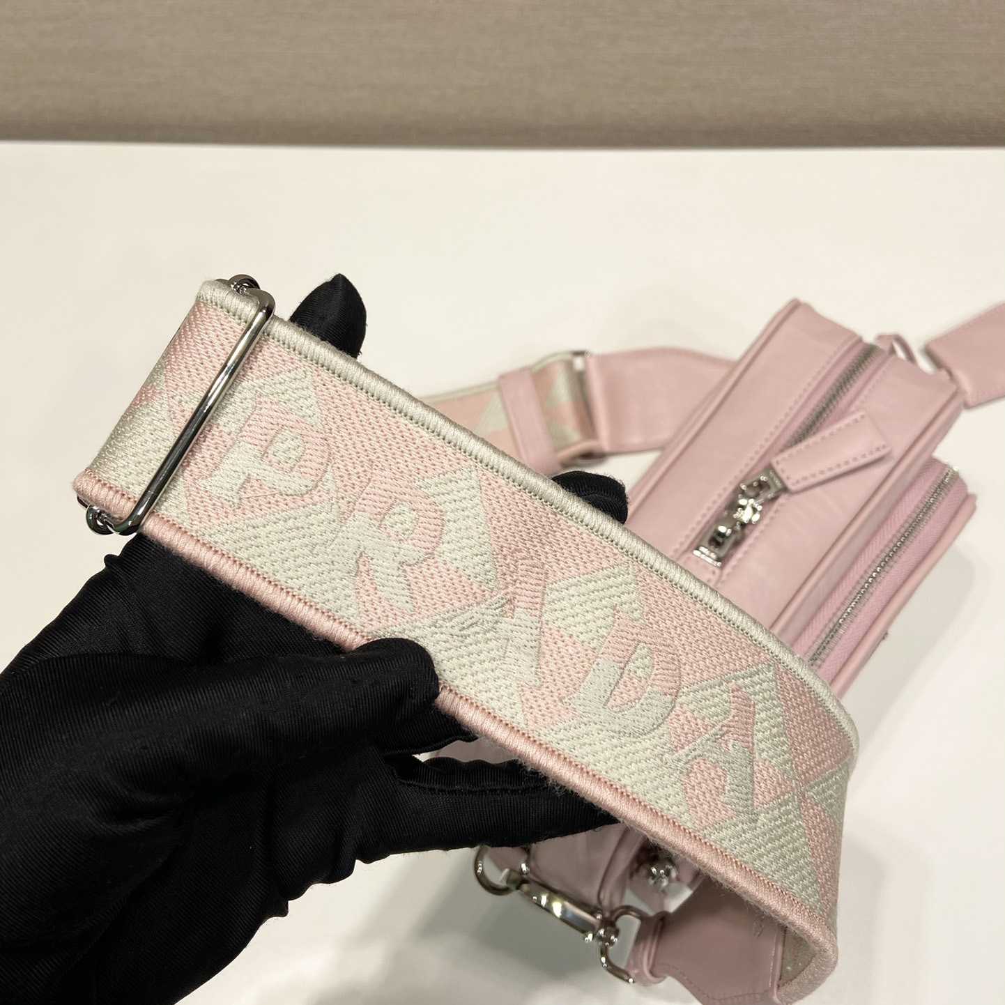 Prada Nappa Antique Leather Multi-pocket Shoulder Bag - DopestKickz