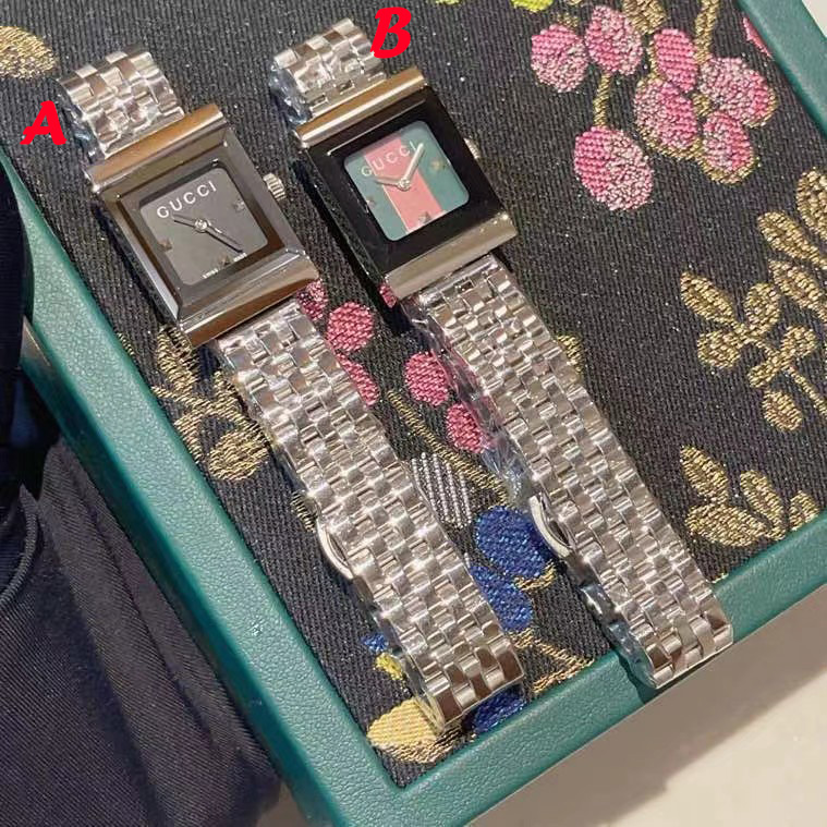 Gucci G-Frame Black Diamond Dial Steel Women's Watch YA128507 - DopestKickz