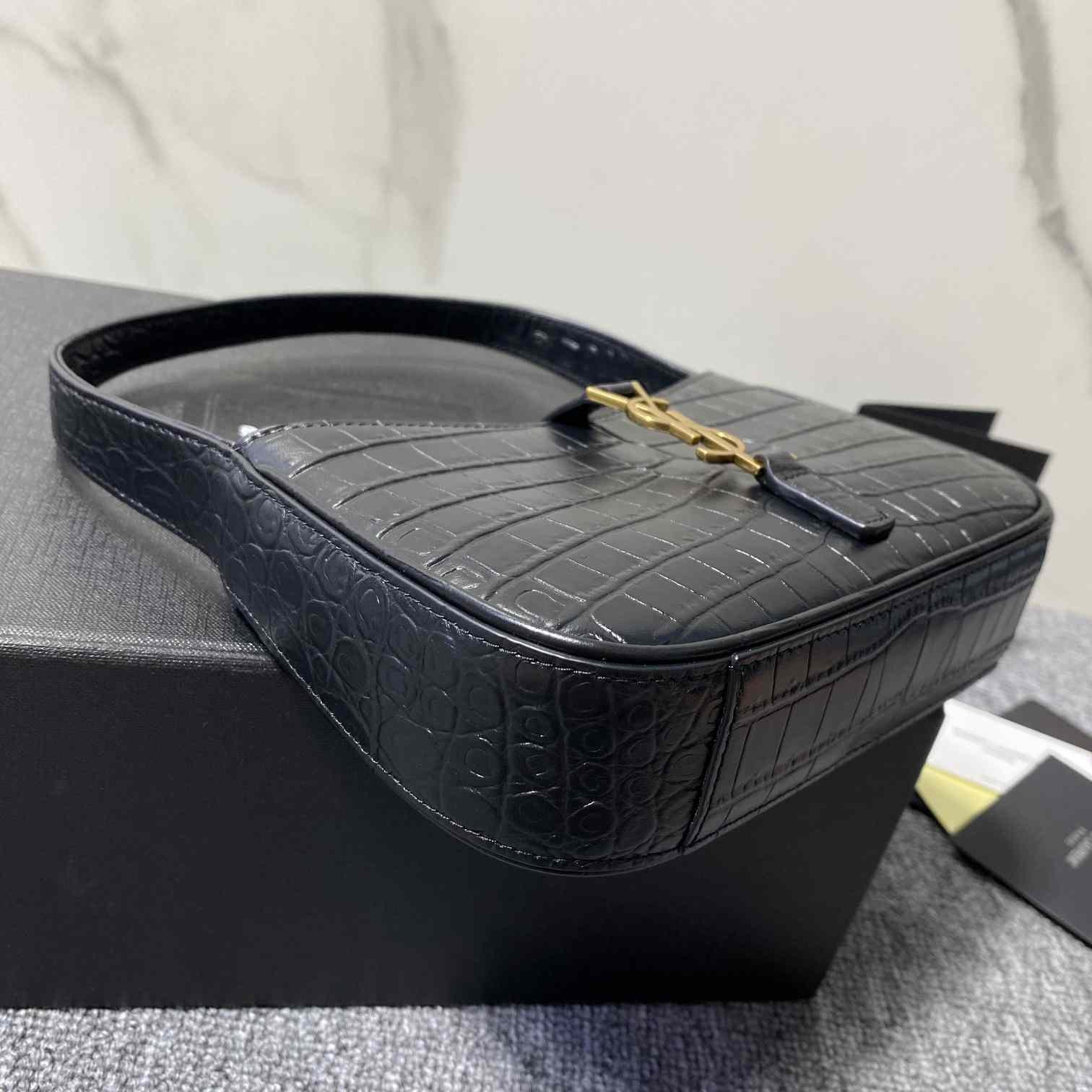 Saint Laurent 5A7 Crocodile-embossed Shoulder Bag(19x12.5x4.5) - DopestKickz