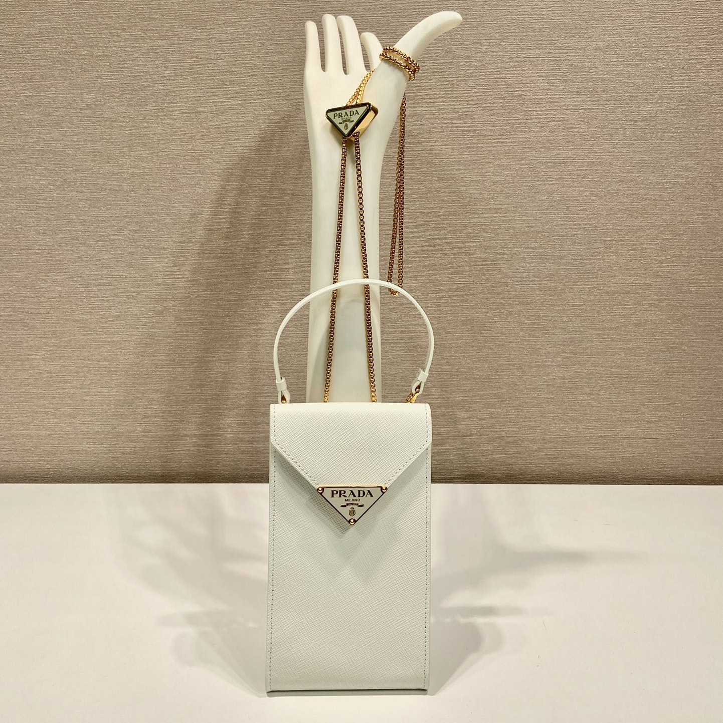 Prada Saffiano Leather Mini-Bag - DopestKickz