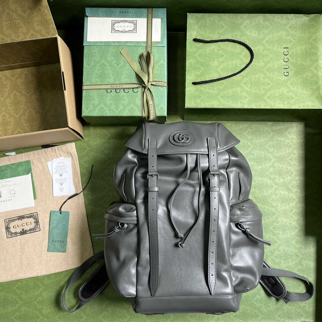 Gucci Backpack With Tonal Double G(38-44-15cm) - DopestKickz