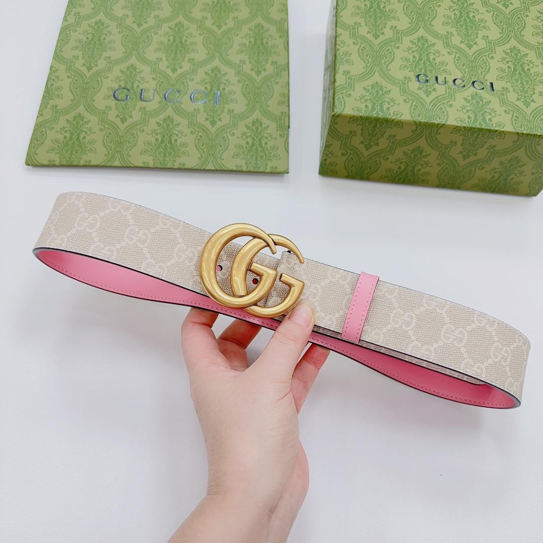 Gucci GG Marmont Reversible Wide Belt - DopestKickz
