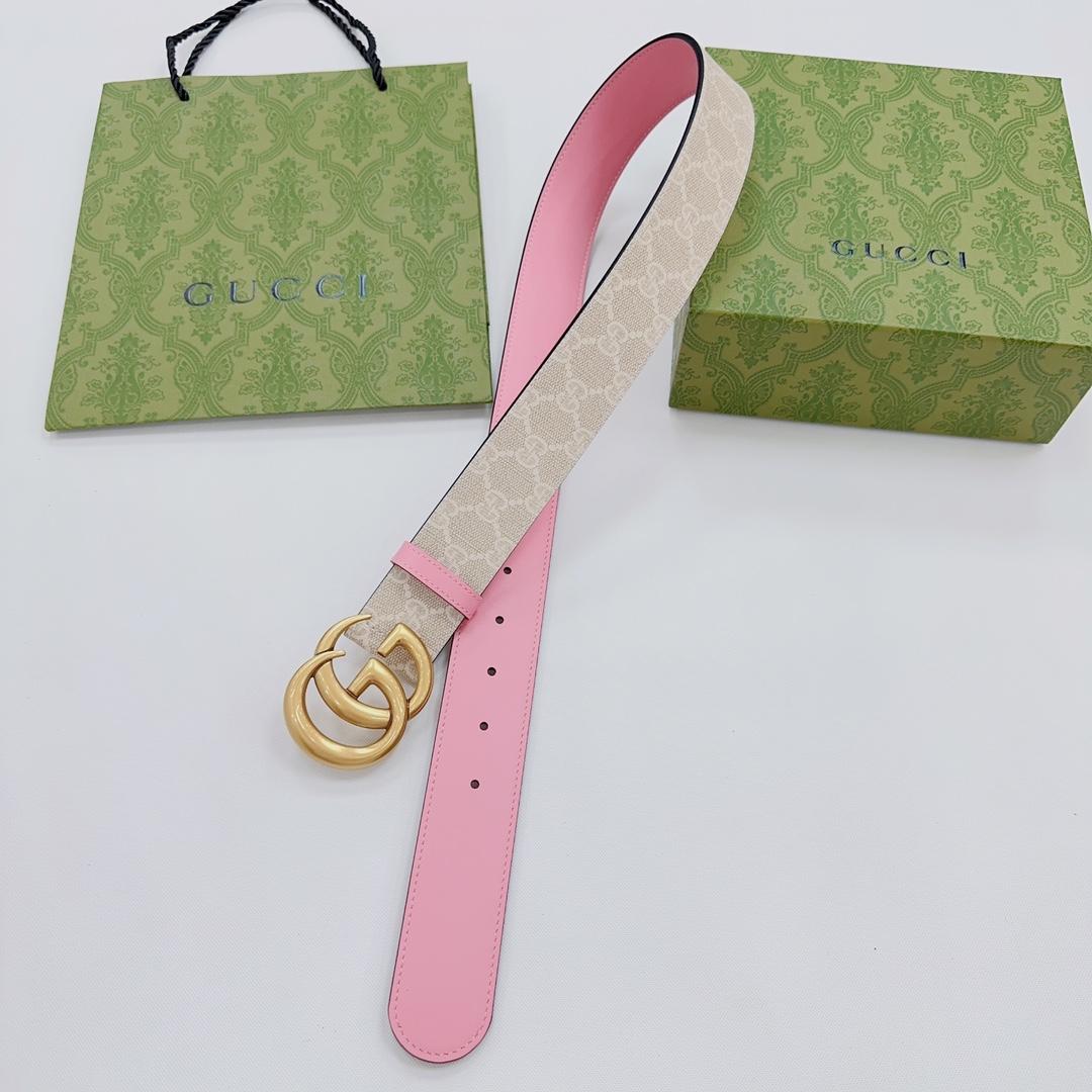 Gucci GG Marmont Reversible Wide Belt - DopestKickz
