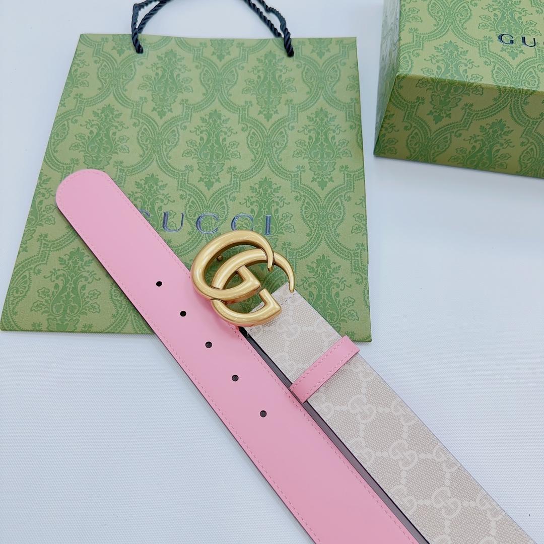 Gucci GG Marmont Reversible Wide Belt - DopestKickz