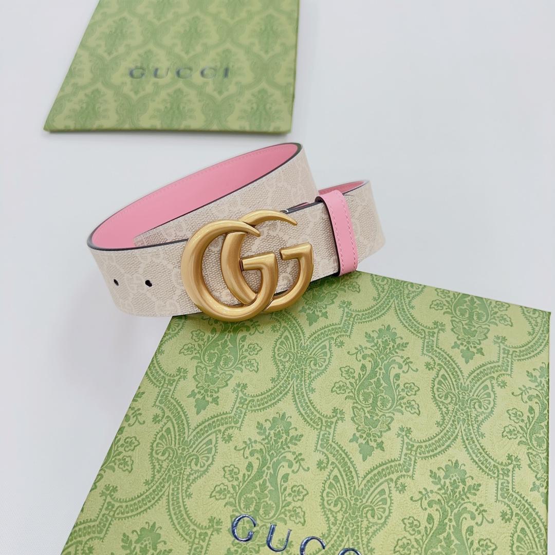 Gucci GG Marmont Reversible Wide Belt - DopestKickz