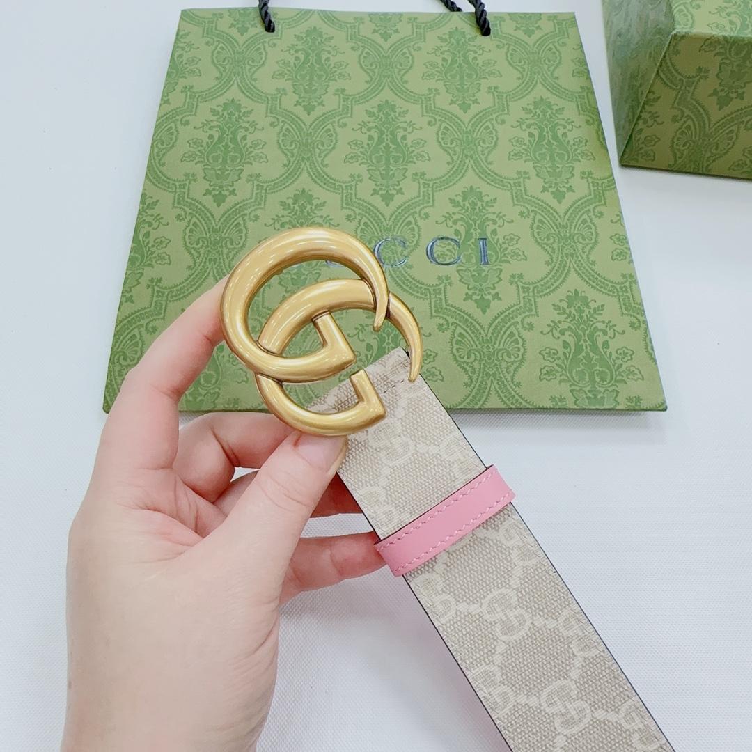 Gucci GG Marmont Reversible Wide Belt - DopestKickz