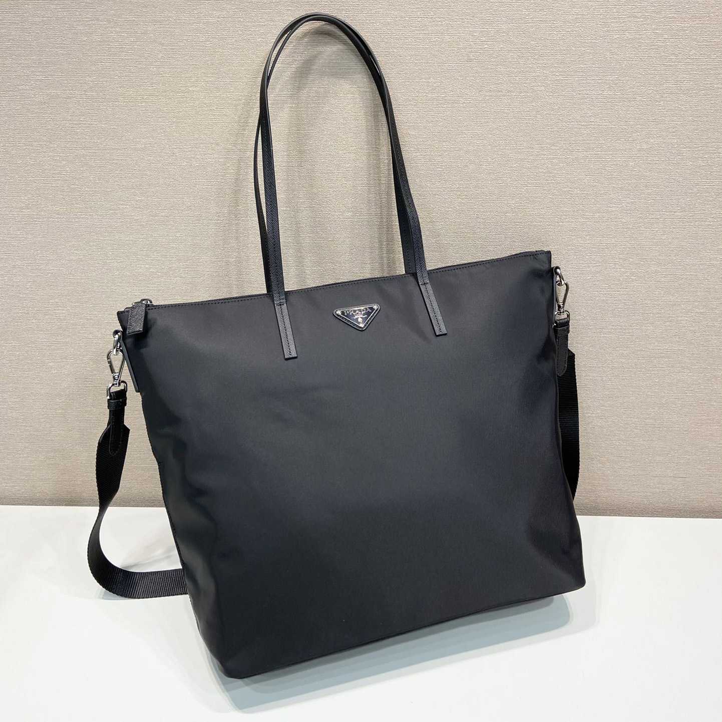 Prada Re-Nylon And Saffiano Leather Tote Bag - DopestKickz