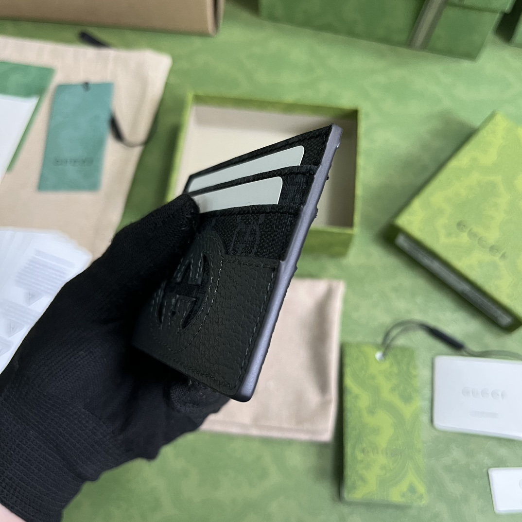 Gucci Card Case With Cut-out Interlocking G(10-7cm)    - DopestKickz