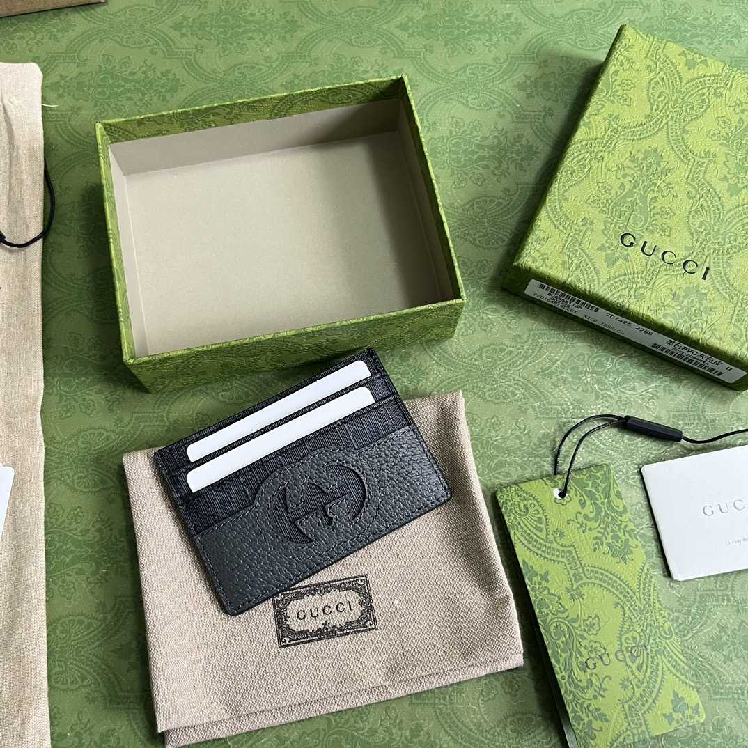 Gucci Card Case With Cut-out Interlocking G(10-7cm)    - DopestKickz