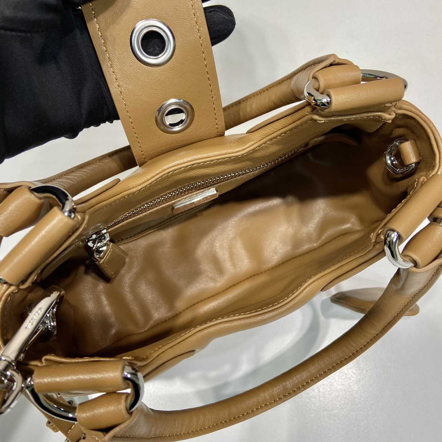 Prada Moon Padded Nappa-leather Bag - DopestKickz