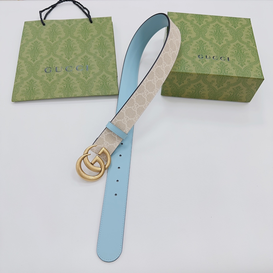 Gucci GG Marmont Reversible Wide Belt - DopestKickz