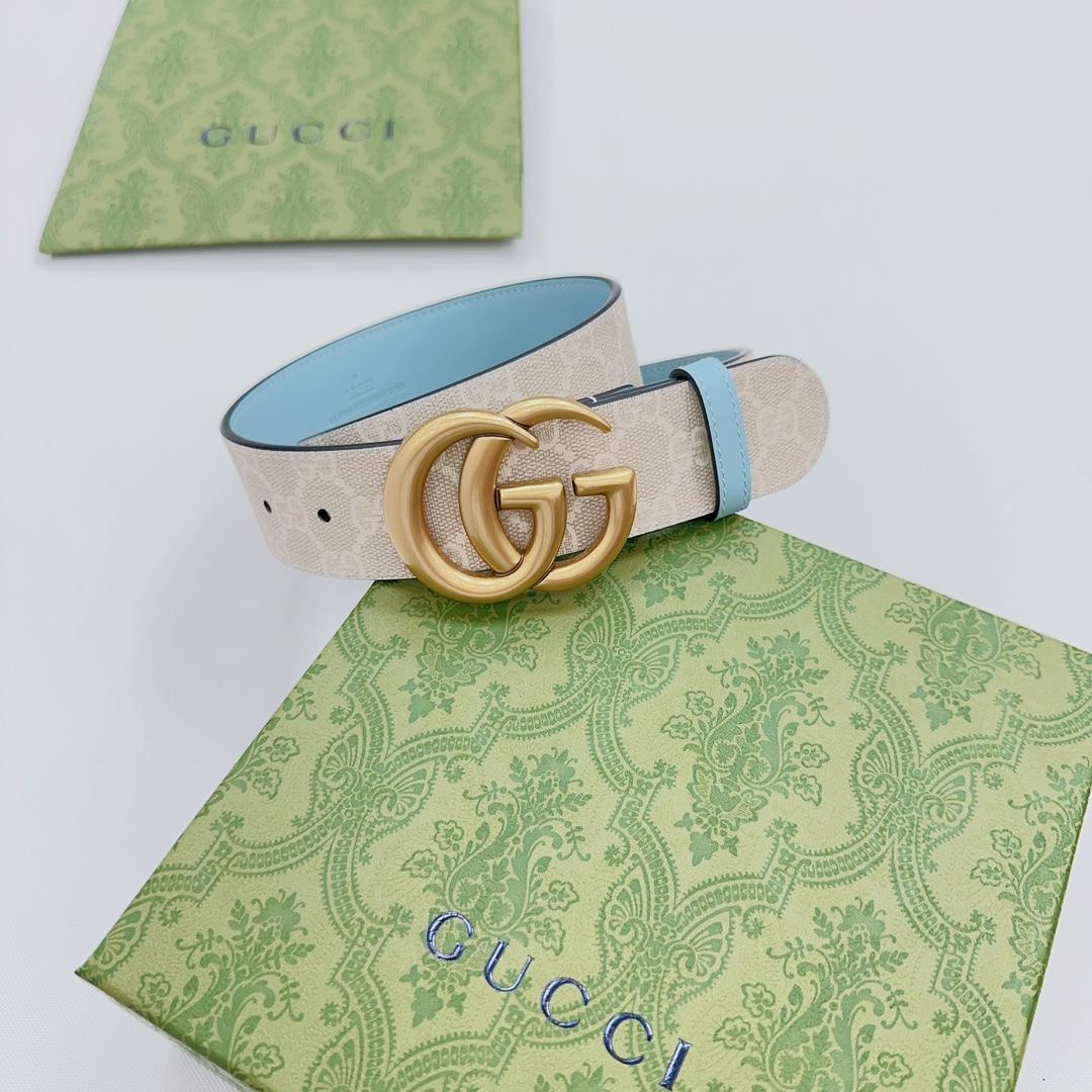 Gucci GG Marmont Reversible Wide Belt - DopestKickz