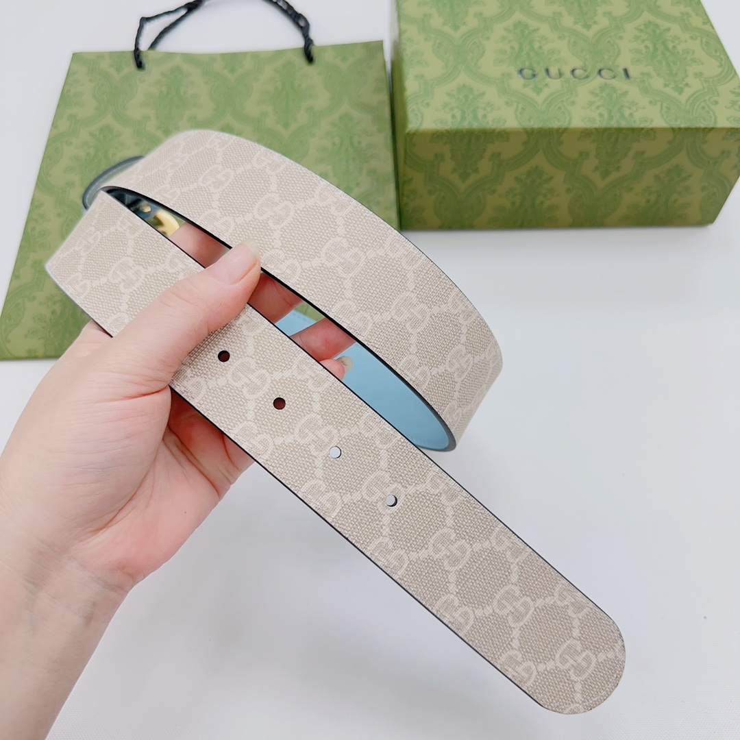 Gucci GG Marmont Reversible Wide Belt - DopestKickz