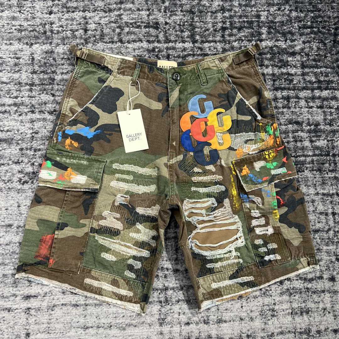 Gallery Dept G Patch Camo Cargo Shorts   629 - DopestKickz