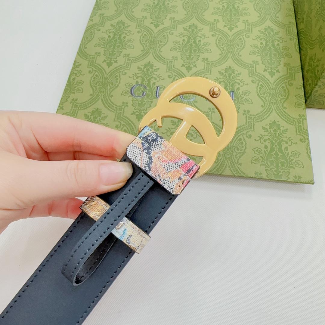 Gucci GG Marmont Wide Belt - DopestKickz