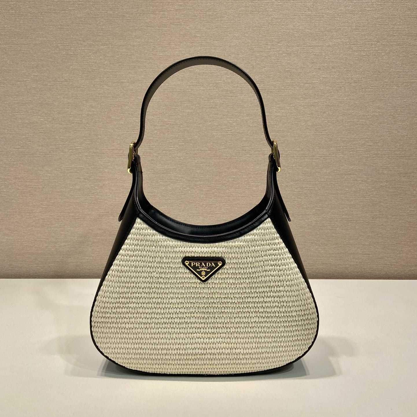 Prada Fabric And Leather Shoulder Bag - DopestKickz