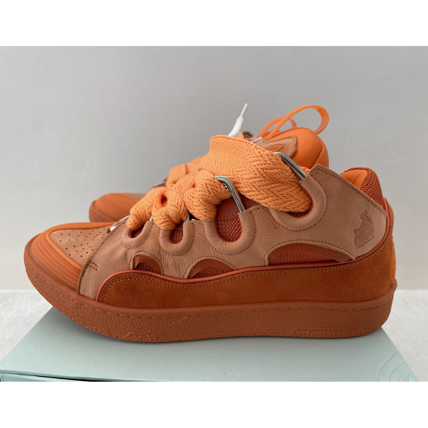 Lanvin Leather Curb Sneakers - DopestKickz