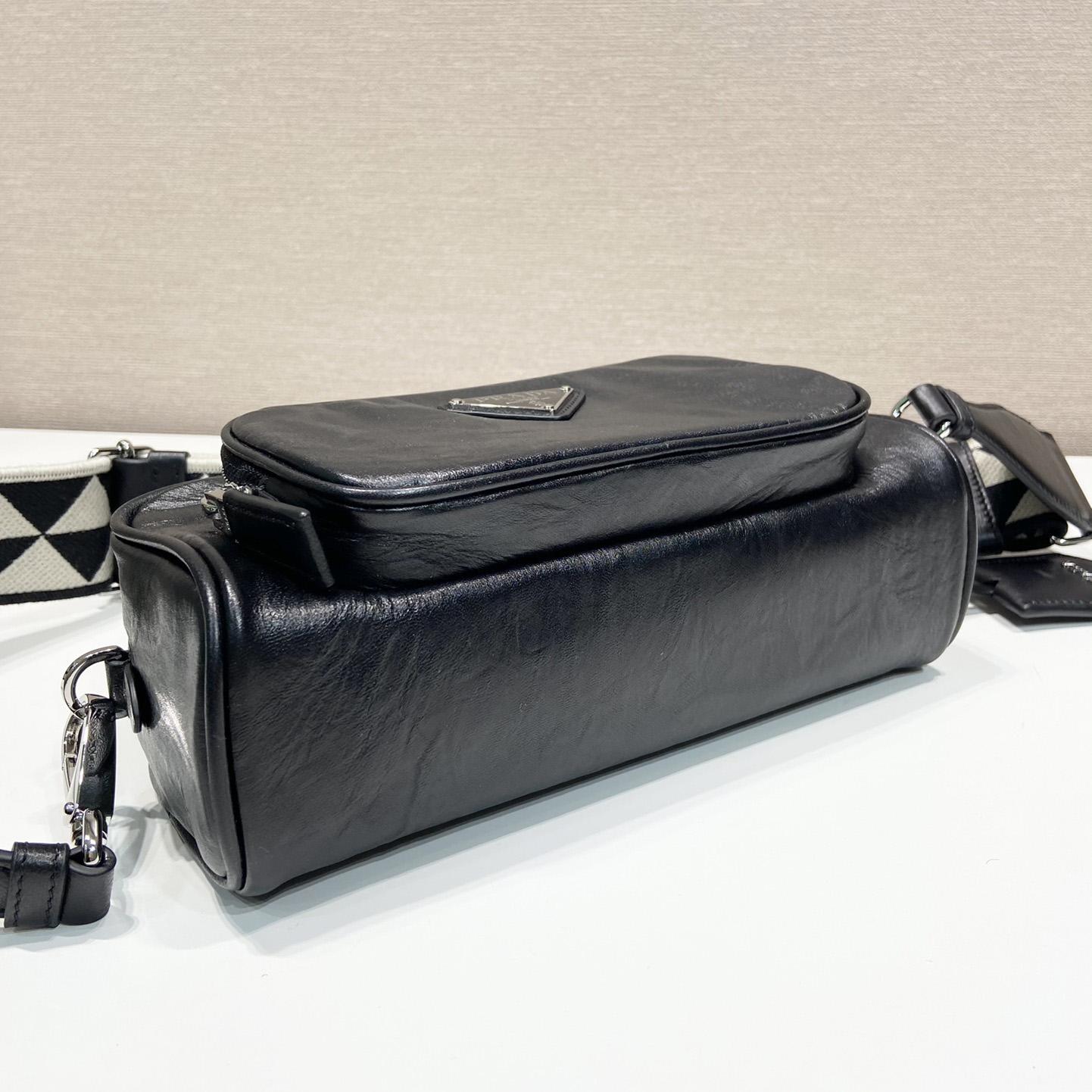 Prada Nappa Antique Leather Multi-pocket Shoulder Bag - DopestKickz