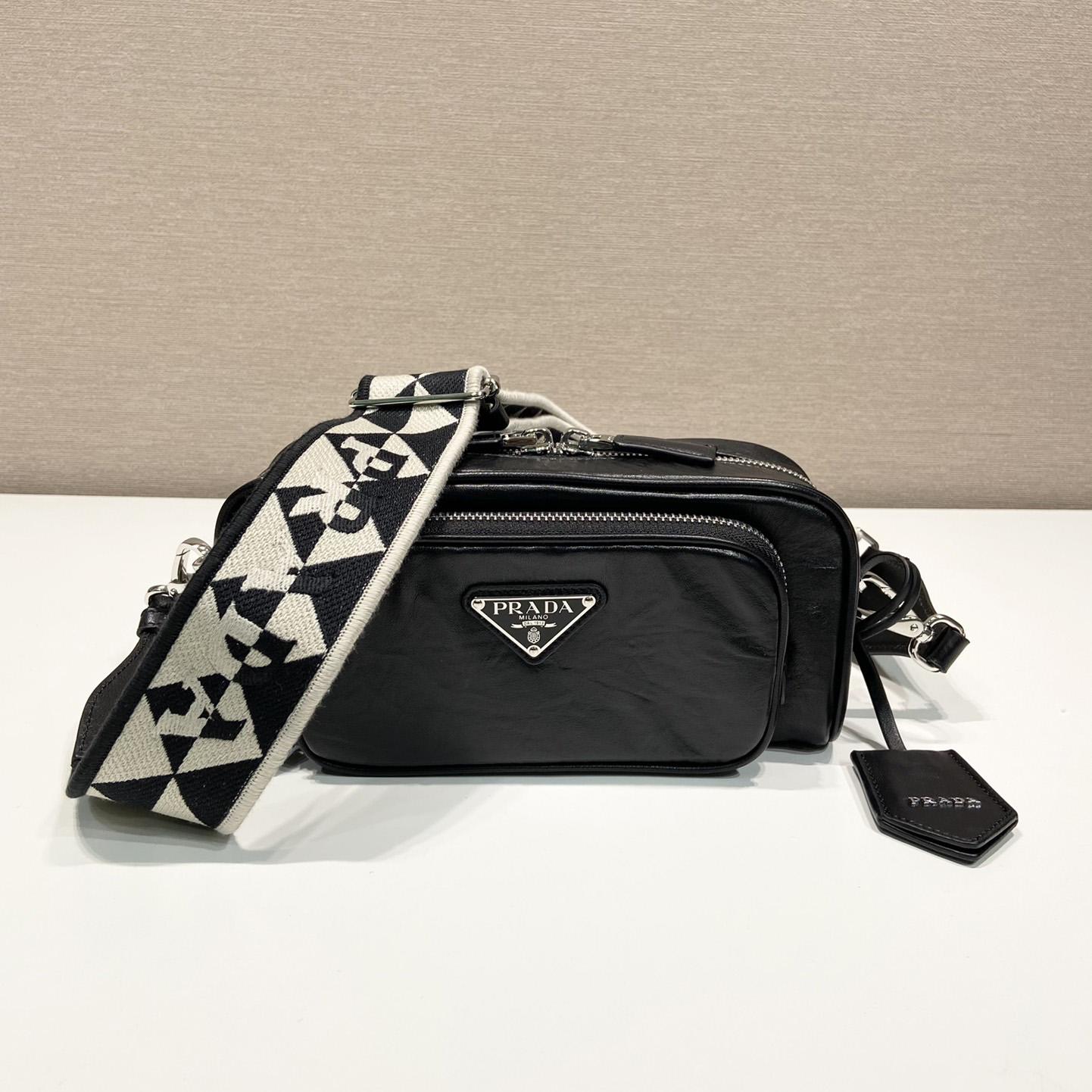 Prada Nappa Antique Leather Multi-pocket Shoulder Bag - DopestKickz