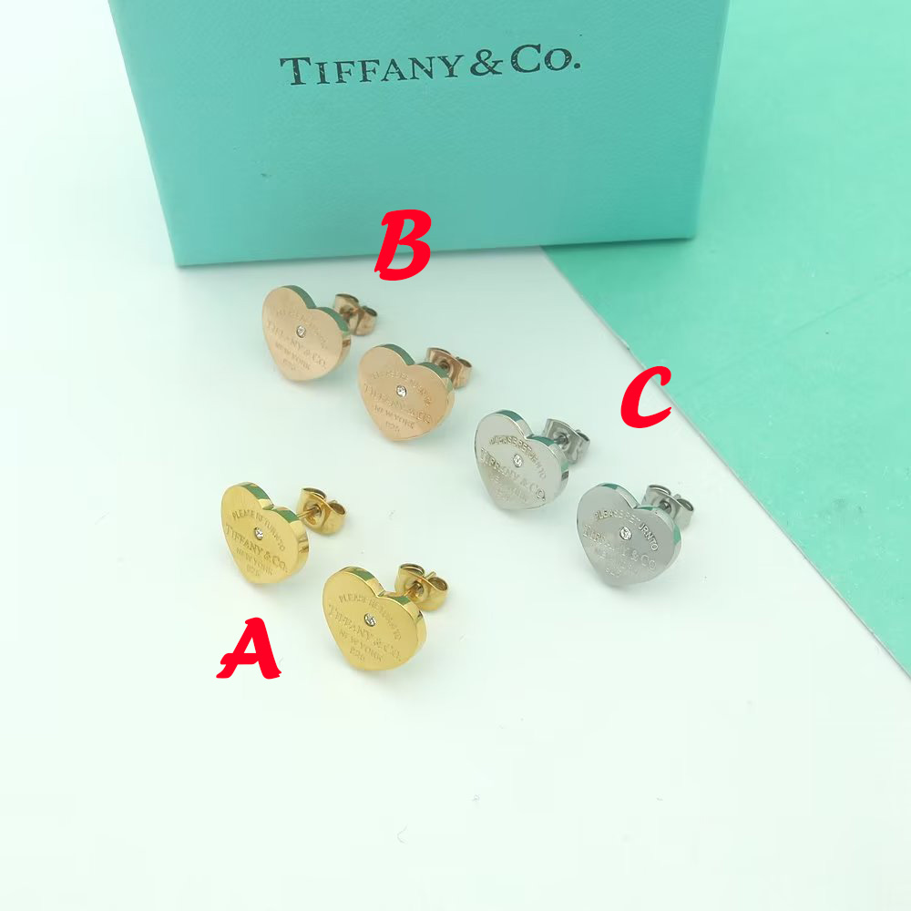 Tiffany&CO Heart Tag Earrings - DopestKickz