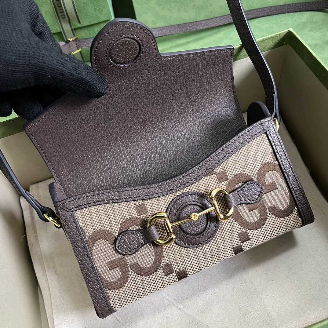 Gucci Horsebit 1955 Jumbo GG Mini Bag(18-12-5cm) - DopestKickz