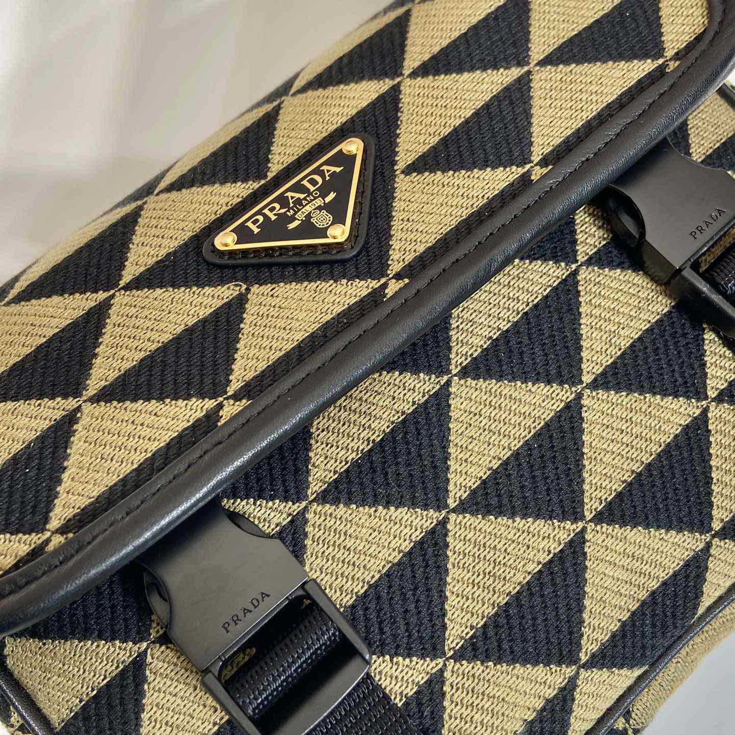 Prada Symbole Embroidered Fabric Bag - DopestKickz