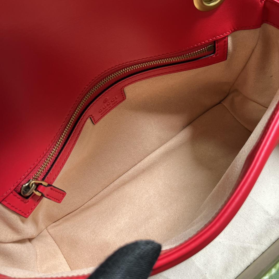 Gucci GG Marmont Small Shoulder Bag(26*15*7cm)   - DopestKickz