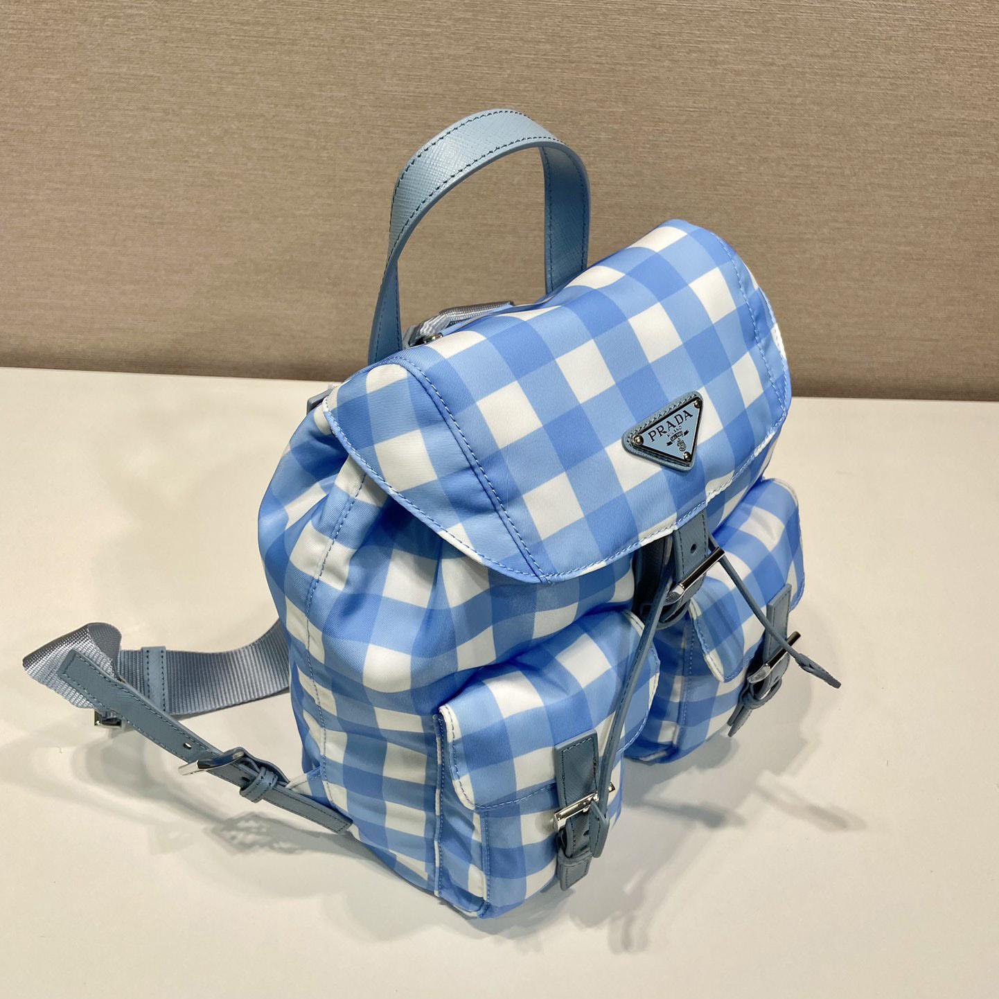 Prada Small Printed Re-Nylon Backpack - DopestKickz