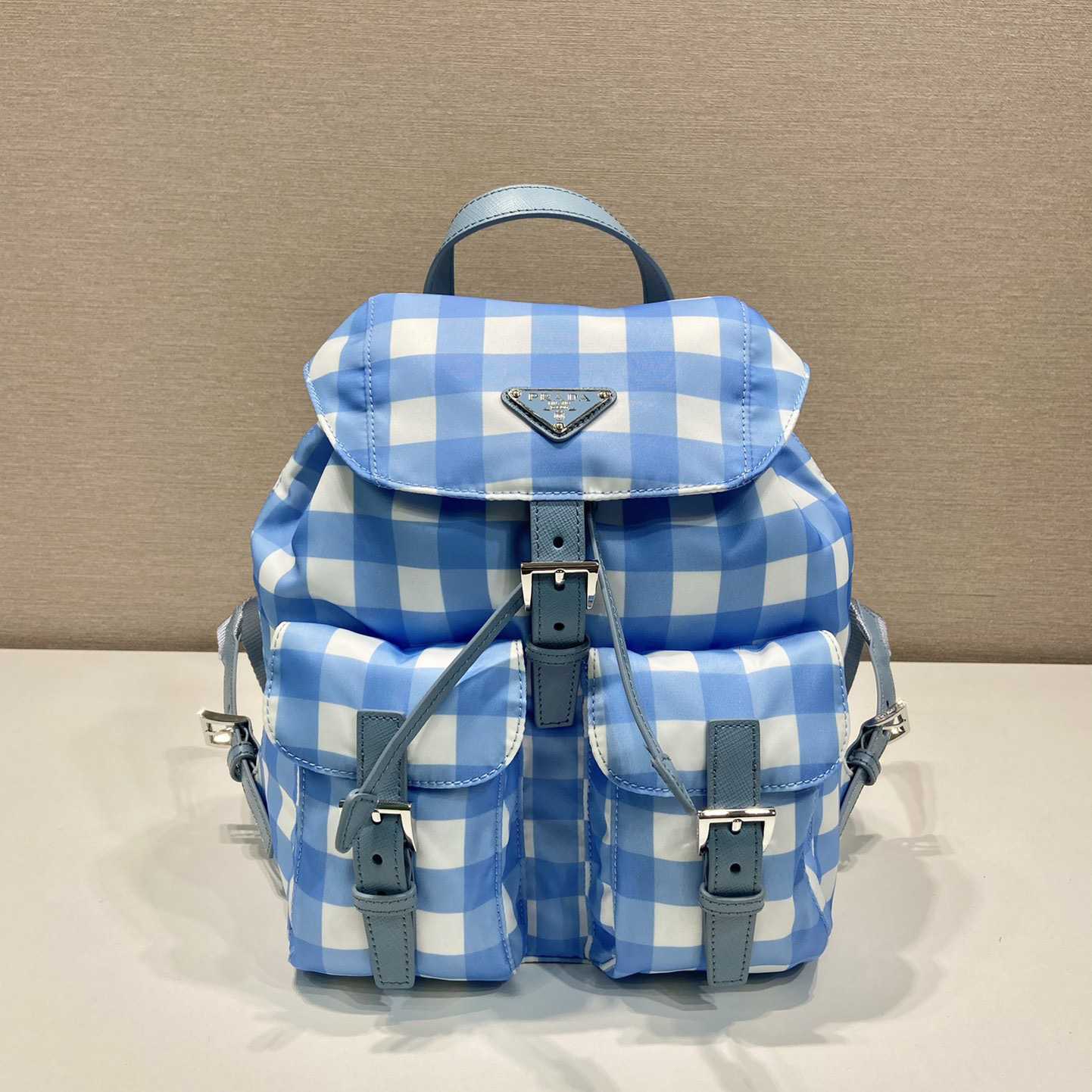 Prada Small Printed Re-Nylon Backpack - DopestKickz
