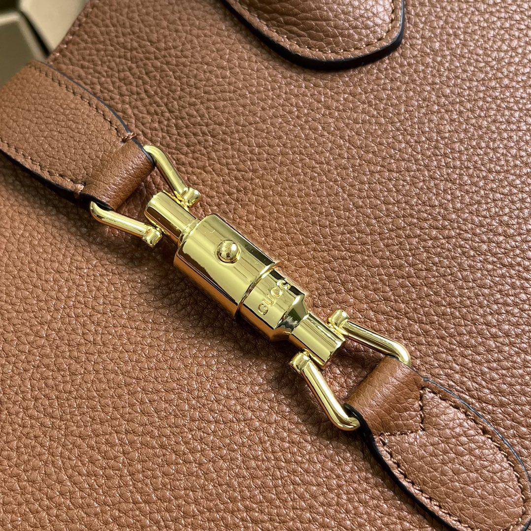 Gucci Jackie 1961 Small Natural Grain Tote(30-23-12cm) - DopestKickz