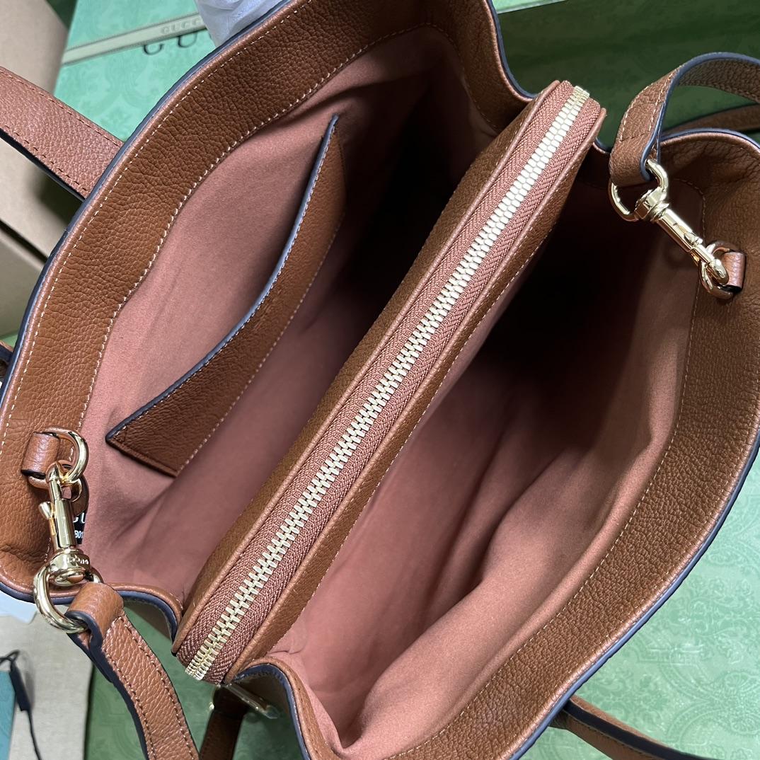 Gucci Jackie 1961 Small Natural Grain Tote(30-23-12cm) - DopestKickz