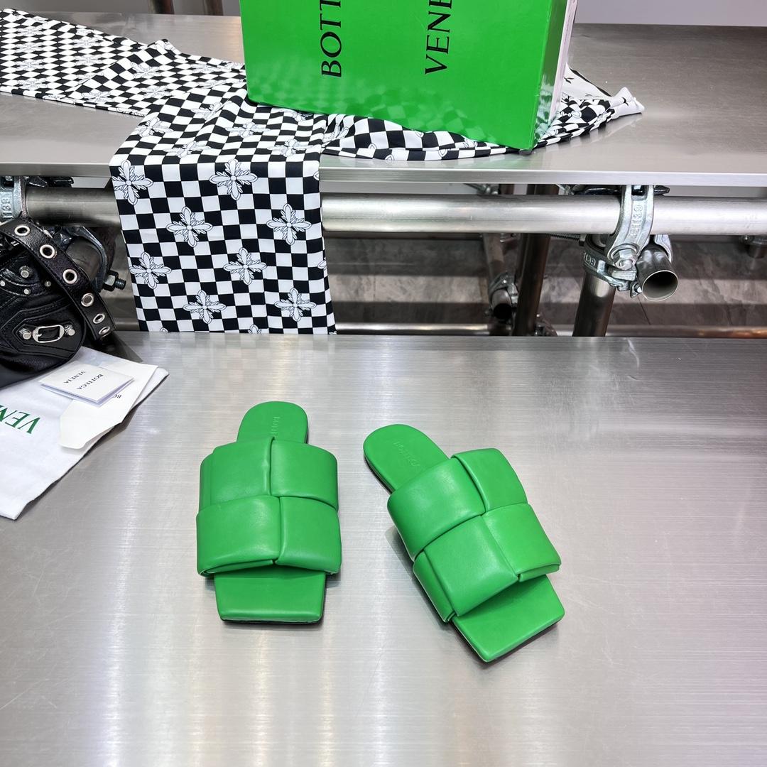 Bottega Veneta Patch Flat Mule - DopestKickz