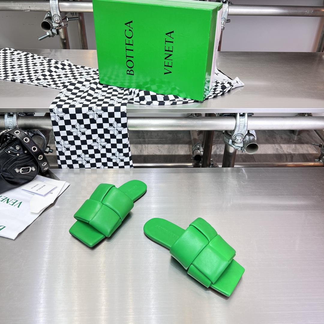 Bottega Veneta Patch Flat Mule - DopestKickz